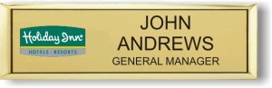 (image for) #SMBG - Holiday Inn Hotels & Resorts Gold Small Executive Metal Frame (Logo G)