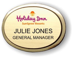(image for) #OVMBG - Holiday Inn SunSpree Gold Oval Frame (Logo A)