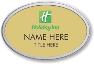 (image for) Holiday Inn Oval Gold Pebbled Prestige Badge