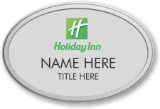 (image for) Holiday Inn Oval Silver Pebbled Prestige Badge