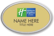 (image for) Holiday Inn Express & Suites Oval Gold Pebbled Prestige Badge