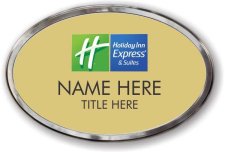 (image for) Holiday Inn Express & Suites Oval Gold Polished Prestige Badge