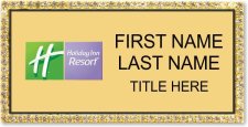 (image for) Holiday Inn Resort Gold Bling Badge