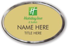 (image for) Holiday Inn & Suites Oval Gold Polished Frame Prestige Badge
