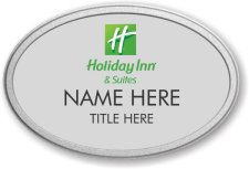 (image for) Holiday Inn & Suites Oval Silver Pebbled Frame Prestige Badge