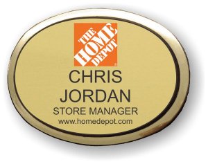 (image for) Home Depot Gold Oval Executive Badge