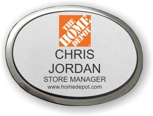 (image for) Home Depot Silver Oval Executive Badge