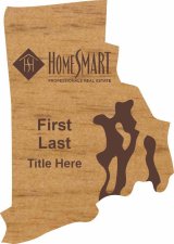 (image for) Home Smart Shaped Alder Laser Engraved Badge