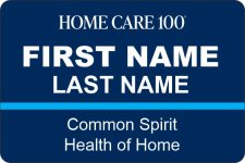 (image for) HomeCare 100 Blue Name Badge