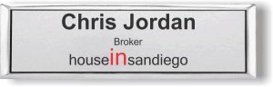 (image for) Houseinsandiego Silver Small Executive Badge