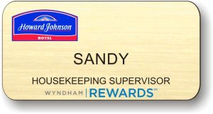(image for) Howard Johnson Logo C Gold Badge