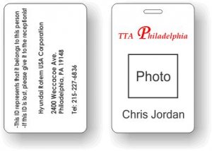 (image for) Hyundai Rotem TTA Philadelphia Photo ID Badge