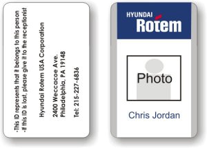 (image for) Hyundai Rotem USA Corporation Photo ID Badge