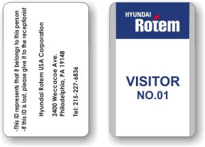 (image for) Hyundai Rotem USA Corporation Visitor Badge