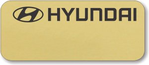 (image for) Hyundai Gold Logo Only Badge (Logo A)