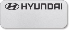 (image for) Hyundai Silver Logo Only Badge (Logo A)