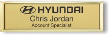 (image for) Hyundai Small Executive Gold Badge (Logo A)