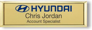 (image for) Hyundai Small Executive Gold Badge (Logo C)