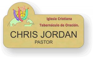(image for) Iglesia Cristiana Shaped Badge