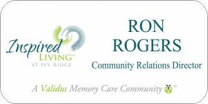 (image for) Inspired Living 4\" x 2\" White Badge (Ivy Ridge)