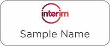 (image for) Interim Healthcare Standard White Badge