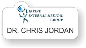 (image for) Irvine Internal Medical Group White Shaped Badge
