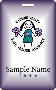 (image for) Illinois Valley Safe House Alliance ID Vertical badge - Layout B
