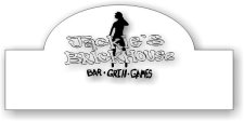 (image for) Jackie's Brickhouse White Shaped Badge