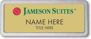 (image for) Jameson Suites Gold Prestige Badge with Pebbled Silver Frame