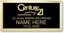 (image for) Century 21 JC Jones Realty Executive Black Badge w/Gold Frame