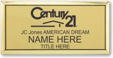 (image for) Century 21 JC Jones Realty Executive Gold Badge w/Gold Frame