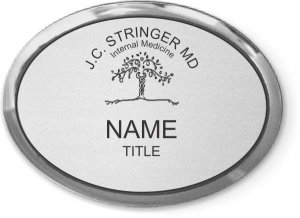 (image for) J. C. Stringer MD Internal Medicine Oval Executive Silver Badge