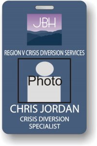 (image for) Jefferson Behavioral Region V Crisis Diversion Health Photo ID Badge