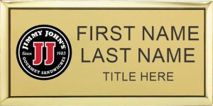 (image for) Jimmy John\'s Executive Gold Name Badge