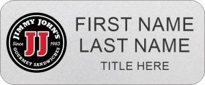 (image for) Jimmy John\'s Standard Silver Name Badge
