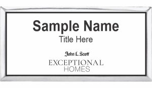 (image for) John L. Scott Exceptional Homes Executive Silver Badge with White Insert