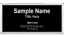 (image for) John L. Scott Exceptional Homes Executive Silver Badge with Black Insert