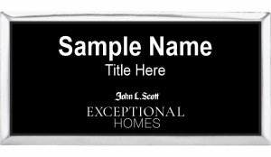 (image for) John L. Scott Exceptional Homes Executive Silver Badge with Black Insert