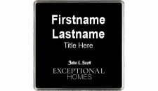 (image for) John L. Scott Exceptional Homes Square Executive Silver Badge with Black Insert