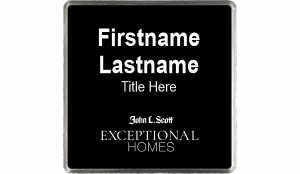 (image for) John L. Scott Exceptional Homes Square Executive Silver Badge with Black Insert