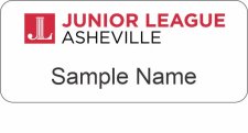 (image for) Junior League of Asheville Standard White Badge