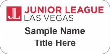 (image for) Junior League of Las Vegas Standard White Badge