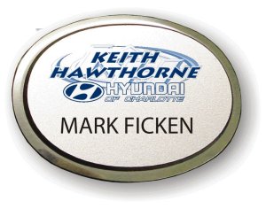 (image for) Keith Hawthorn Hyundai Executive Oval Silver Badge