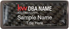 (image for) Keller Williams Realty Logo 2 Black Chrome Carbon Insert Badge