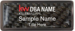 (image for) Keller Williams Realty Logo 2 Black Chrome Carbon Insert Badge