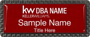 (image for) Keller Williams Realty Logo 2 Carbon Frame Silver Badge