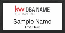 (image for) Keller Williams Realty Logo 2 Black Executive White Badge