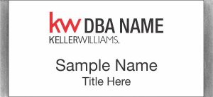 (image for) Keller Williams Realty Logo 2 Large Silver Meridian White Badge