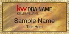(image for) Keller Williams Realty Logo 2 Gold Bling Gold Pearl Badge