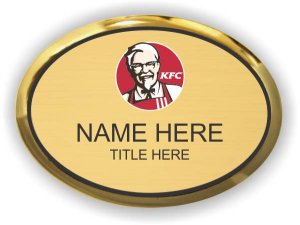 (image for) KFC Oval Gold Executive Badge (Logo A)